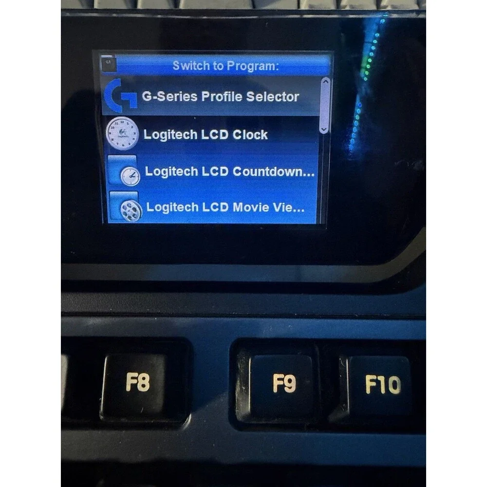 Logitech G19s Gaming Computer Keyboard with Power Cord and AC Adapter - Working